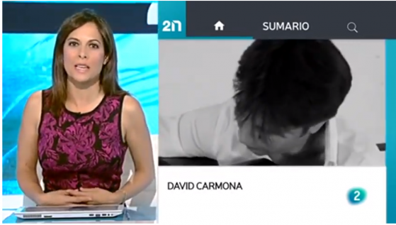 David Carmona en La 2 Noticias